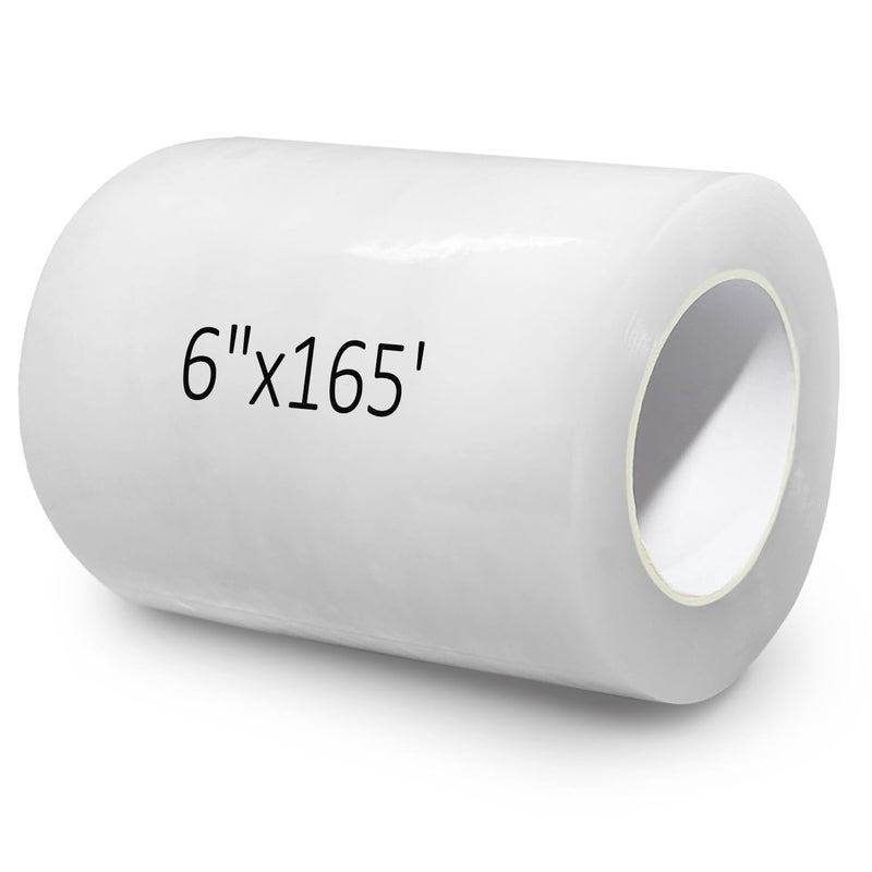chicarry Greenhouse Repair Tape, 6 mil 6" x 165' Greenhouse Tape, Heavy Duty UV Resistant Clear Greenhouse Sheeting Coverings Film Tape for Seaming and Sealing (6" x 165') - Image 1